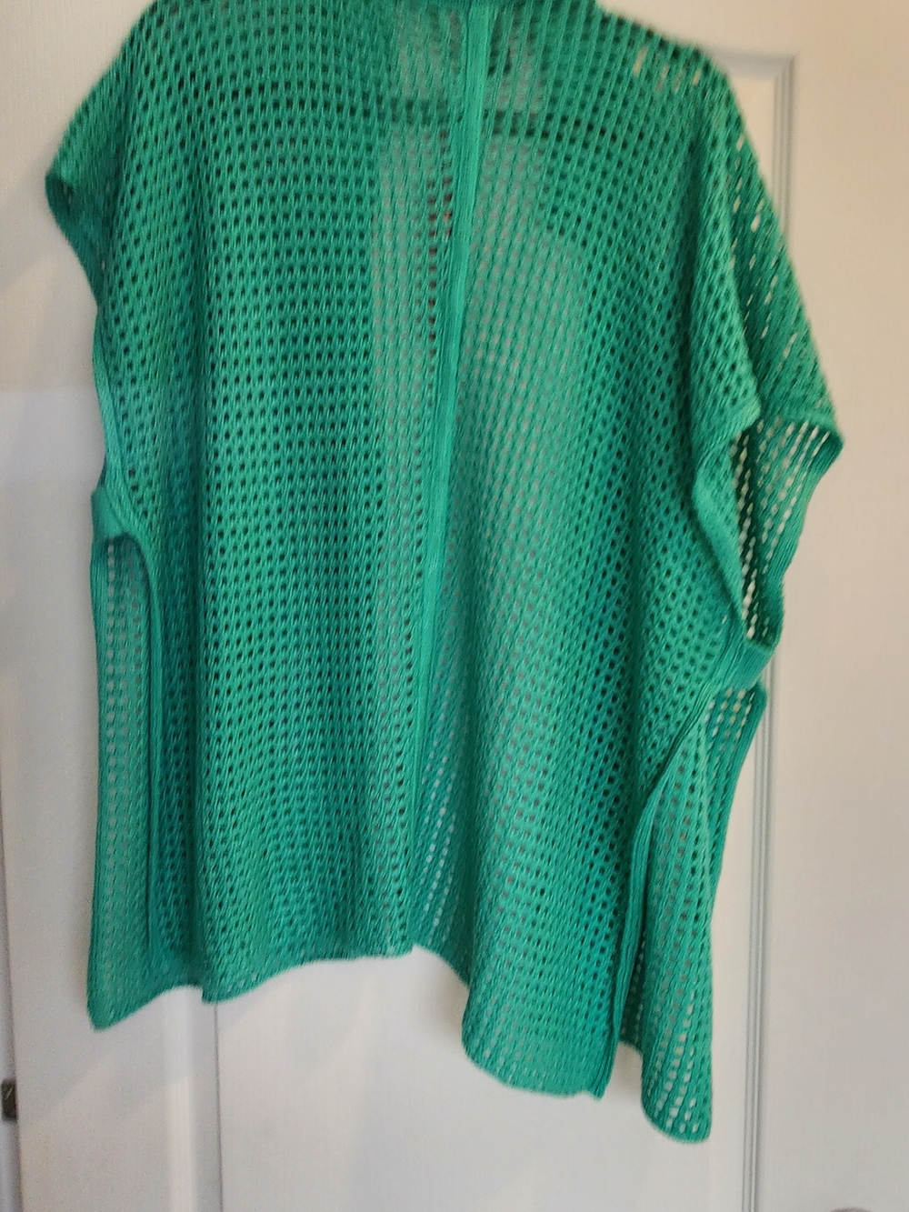 SPANNER Mint Green Open-Knit Short-Sleeve Cardigan BNWT *button Loose* - Picture 6 of 6